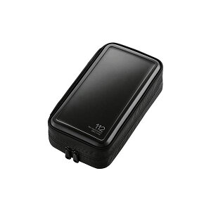 (まとめ) エレコム CD/DVD/Blu-rayケース/セミハード/ファスナー付/112枚収納/ブラック CCD-HB112BK 【×2セット】