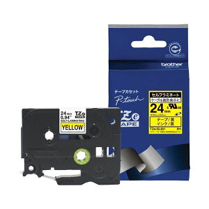 (�܂Ƃ�) �u���U�[ �s�[�^�b�` �Z���t���~�l�[�g�e�[�v �P�[�u���}�[�L���O 24mm ��/������ TZE-SL651 1�� �y×5�Z�b�g�z