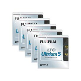 富士フイルム LTO Ultrium5データカートリッジ バーコードラベル(縦型)付 1.5TB LTO FB UL-5 OREDPX5T1パック(5巻)