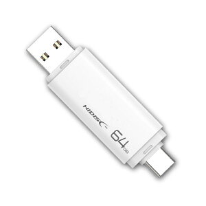HIDISC USB[ Type-C/A 64GB zCg HDUF134C64G3C