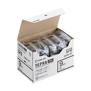 �L���O�W��(KING JIM) �e�v��PRO�e�[�v�G�R�p�b�N 9mm �����x�� 5�� SS9K-5P