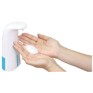(まとめ) オートソープディスペンサー/衛生用品 【泡タイプ】 本体のみ 乾電池式 吐出量/約1.9ml 液体容量250ml 【×2セット】
