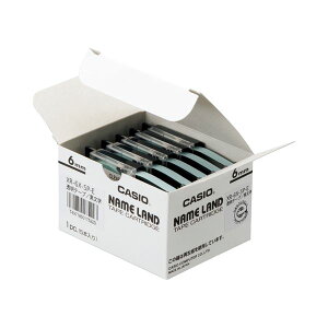 (�܂Ƃ߁j�J�V�I CASIO �l�[�������h NAME LAND �X�^���_�[�h�e�[�v 6mm×8m ����/������ XR-6X-5P-E 1�p�b�N(5��)�y×3�Z�b�g�z