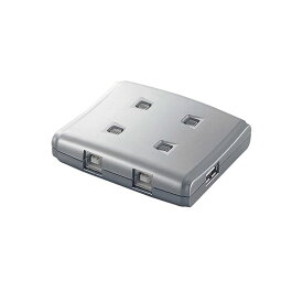 エレコム USB2.0手動切替器 4切替 USS2-W4