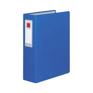 (まとめ) コクヨ チューブファイル(ロングボディ) 片開き A4タテ 2穴 600枚収容 背幅89mm 青 フ-L660NB 1冊 【×10セット】