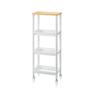 ���[�I ���[���b�N 4�i ��34.9×���s22.9×����88cm �z���C�g �L���X�^�[�t�� �ȒP�g�� WTW-�~�j���b�N ���r���O �L�b�`��