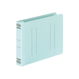 (まとめ) コクヨ フラットファイルW(厚とじ)B6ヨコ 250枚収容 背幅28mm 青 フ-W18NB 1セット(10冊) 【×10セット】