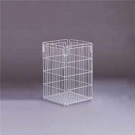 ダストボックス ゴミ箱 大 容量：約83L 90リットル用ポリ袋使用可能 ワイヤーバスケット 折りたたみ式 生活雑貨
