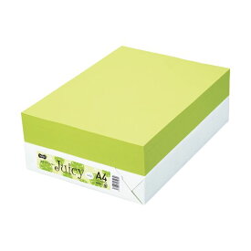 TANOSEE カラーペーパー Juicy ライム A4 500枚 【×10セット】