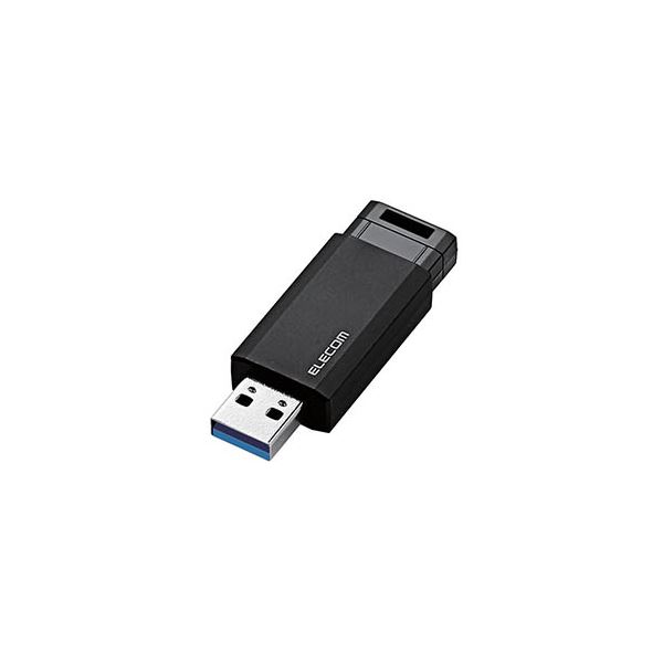 数量限定アウトレット最安価格 新品 送料無料 片手でワンプッシュのラクラク接続 5個セット エレコム USBメモリー USB3.1 Gen1 対応 128GB オートリターン機能付 MF-PKU3128GBKX5 日時指定不可 ブラック ノック式