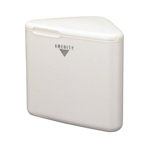 (まとめ)山崎産業 L・トイレコーナー AL三角型ホワイト TE-12Z-PC 1個【×5セット】