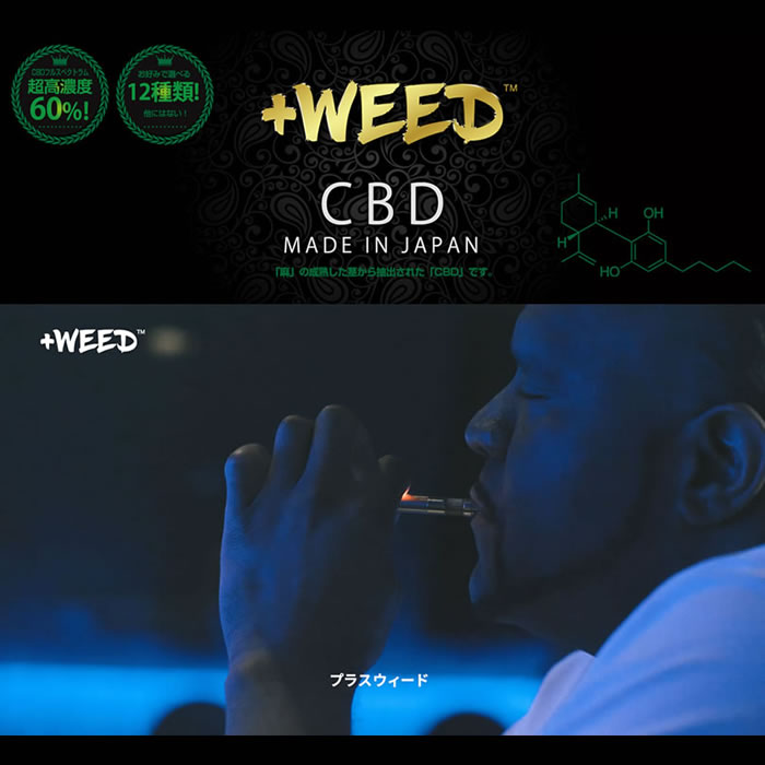   WEED プラスウィード 吸うCBD 日本製 CBD VAPE 本体 PLUS WEED KIT SILVER プラスウィードキット シルバー リキッド充填用 VAPE本体