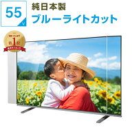 【10%OFFクーポン★純国産ピッタリ仕上げ】 有機EL 液晶テレビ保護パネル 55インチ 55型 ブルーライトカ…