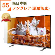 【12%OFFクーポン★純国産ピッタリ仕上げ】 有機EL 液晶テレビ保護パネル 55インチ 55型 ノングレア 非光…
