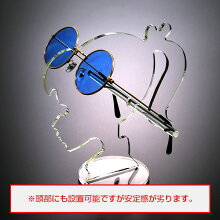サングラススタンド【人型シリーズ02】少女ポニーテールタイプ1枚掛【サングラススタンドメガネスタンド眼鏡置きメガネディスプレイメガネ展示】