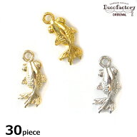 【チャーム】 30個 金魚のチャーム (全3色)【DecoFactoryオリジナル】 アクセサリー 手芸 メタル パーツ …