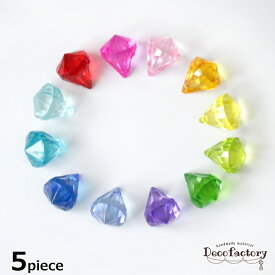 【チャーム】 5個 しずく型 ビーズ (全12色) アクセサリー 手芸 ハンドメイド 材料 アクリル ダイヤ シャンデリア 宝石