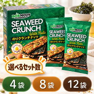 BOBMOOS のりクランチナッツ 選べる 4袋 8袋 12袋 海苔 ナッツ スナック 個包装 19g SEAWEED CRUNCH お試…