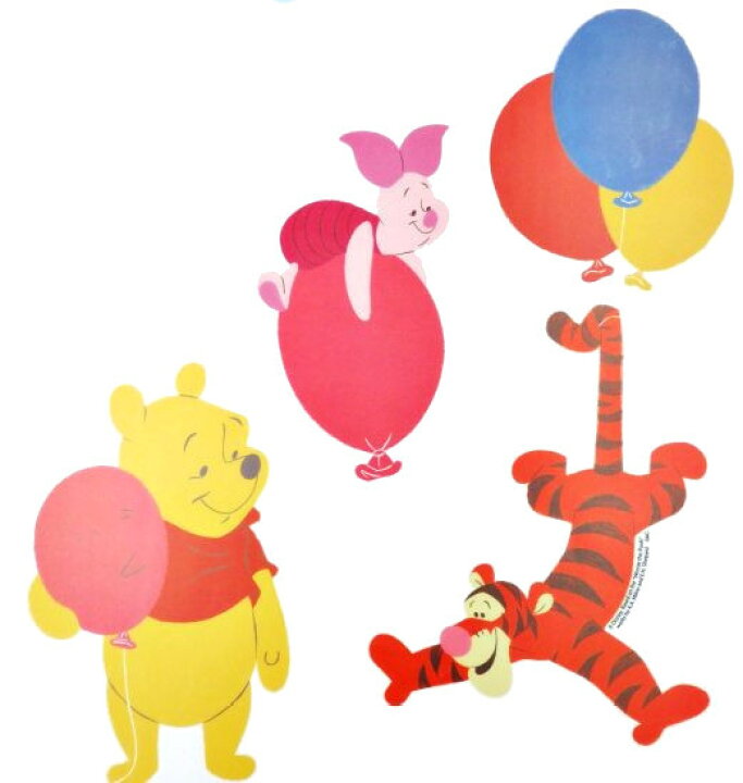 楽天市場 Disney ディズニー 貼って剥がせるウォールステッカー くまのプーさん プー ティガー ピグレット Dws15 ライト イルミ デコライト