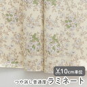 ▼▼▼▼▼【在庫限りOUTLET】生地 布 入園入学 北欧風 ラミネート生地/幅106cm ≪ ホワイトガーデン ≫ 【10cm単位販売】【女の子】【花】【北欧】【ベーシック】【アイボリー】花柄 おしゃれ かわいい 韓国 ビニールコーティング ビニコ