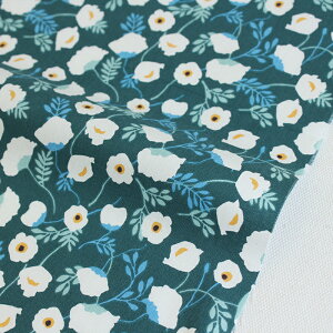 生地 布 入園入学 北欧風 コットン/幅110cm ≪ Pure camellia ≫ 【10cm単位販売】【女の子】【花】【モダン】【緑】椿 ピュアカメリア おしゃれ かわいい デコレクションズオリジナル 韓国