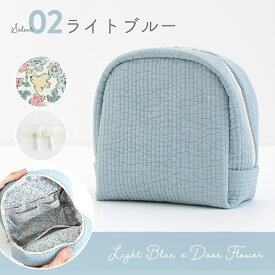 手作りキット 加藤容子さま監修 ヌビと防水コットンで作るふんわり山型マルチポーチ キット レシピ 型紙 手芸 メイクポーチ 小物入れ イブル 花柄 おしゃれ 可愛い 韓国 簡単 手作り ハンドメイド 【1点までメール便対応】