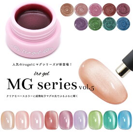 超微粒子4ミクロン マグネットネイル irogel MGシリーズ vol.5 全9色 約3g入り 黒くなりにくい ジェルネイル カラージェル ベージュ