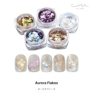 ネイルアート em nail studioコラボ商品　オーロラフレーク 全5種 ジェルネイル