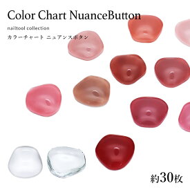ネイルツール カラーチャート ニュアンスボタン 約30枚入り ジェルネイル