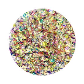 ネイルアート ブリリアントバブルホログラム 大容量 パウチ入り 0.1mm-2mm 全6種 ジェルネイル