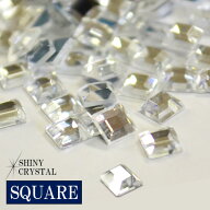 ラインストーン シャイニークリスタル(SHINY CRYSTAL) スクエア クリスタル 3mm irogel ネイルパーツ ス…