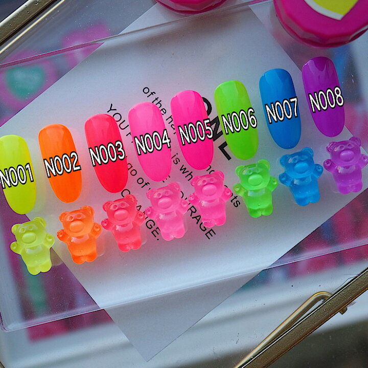 楽天市場 ネオンカラーシリーズ 単品販売 N007以外は化粧品登録済 ネイルジェル Nailgel ネイル資材 ジェルネイル デコパニック 発色良好 Decopanic Decopanic