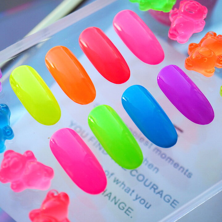 楽天市場 ネオンカラーシリーズ 単品販売 N007以外は化粧品登録済 ネイルジェル Nailgel ネイル資材 ジェルネイル デコパニック 発色良好 Decopanic Decopanic