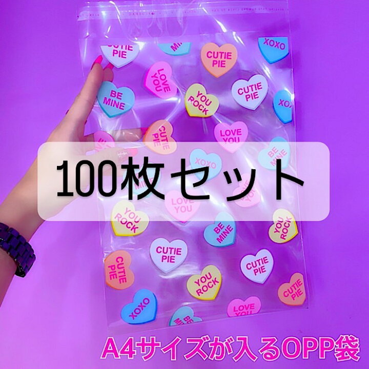 楽天市場】A4サイズ【100枚セット】デコパニオリジナルOPP袋 柄入りOPP  