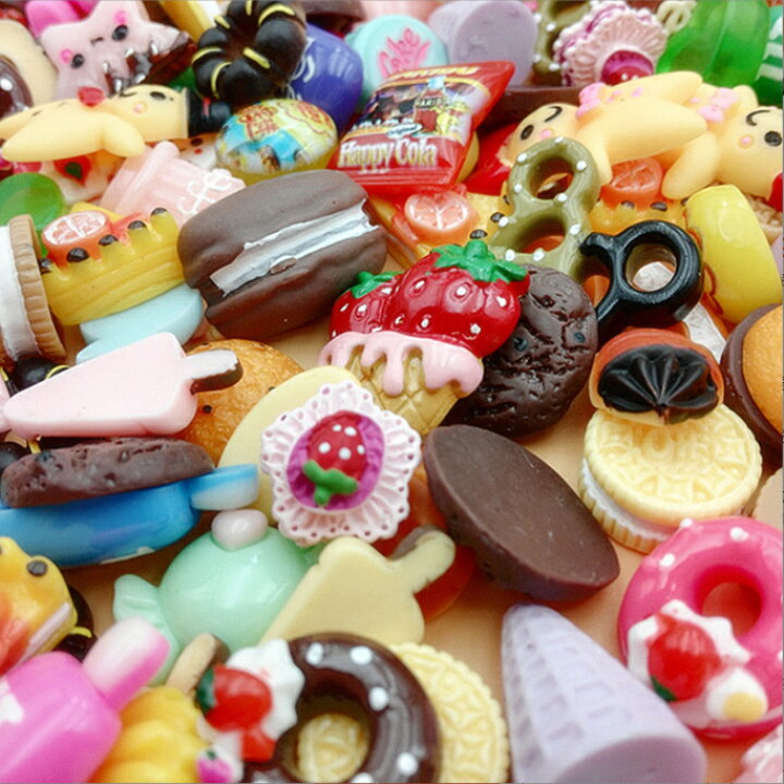 楽天市場】デコパーツ お菓子 デコパーツ福袋 ドーナツセット 各30個 