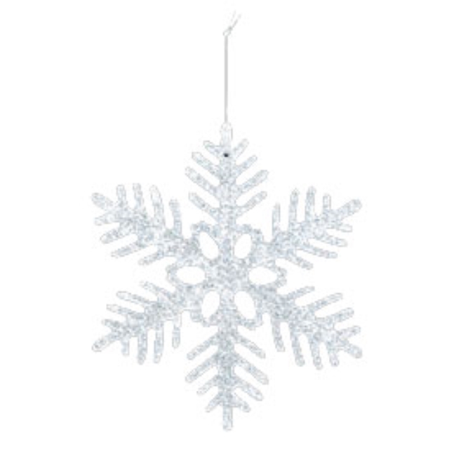 [クリスマス デコレーション 飾り オーナメント スノーフレーク 雪 雪の結晶 スノー] スノーフレーク(S)(グリッター)(2ケ/パック)(シルバー)(OXM1198SSI)[クリスマス デコレーション 飾り オーナメント スノーフレーク 雪 雪の結晶 スノー]
