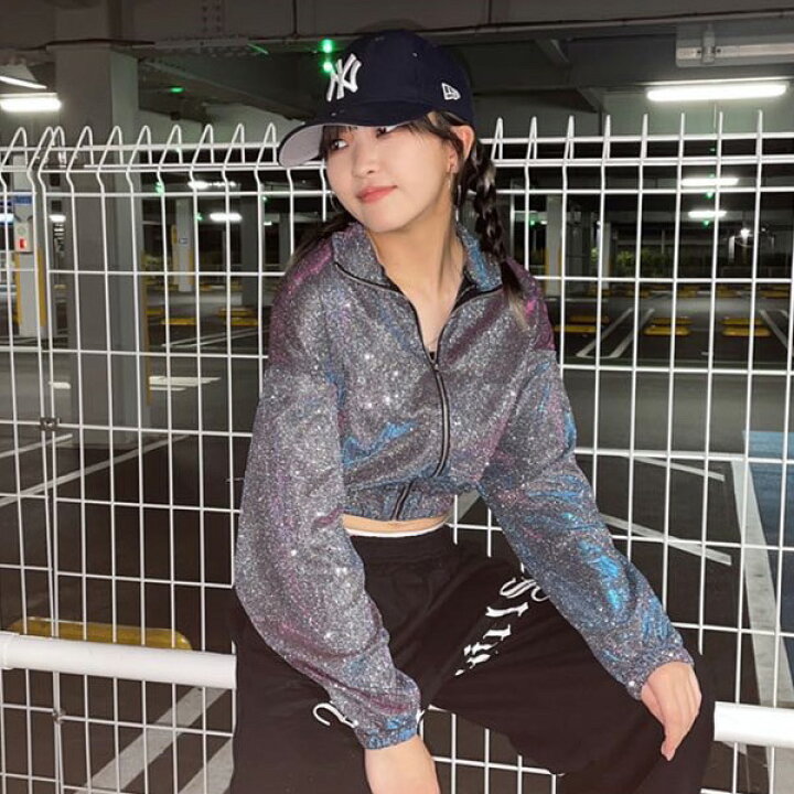 楽天市場 即納あり ブルゾン ジャンパー ジャケット レディース 長袖 ラメ キラキラ ショート丈 ミラーボール グリッター ギラギラ 目立つ 派手 ダンス 衣装 ヒップホップ 韓国 K Pop ダンス衣装decorative