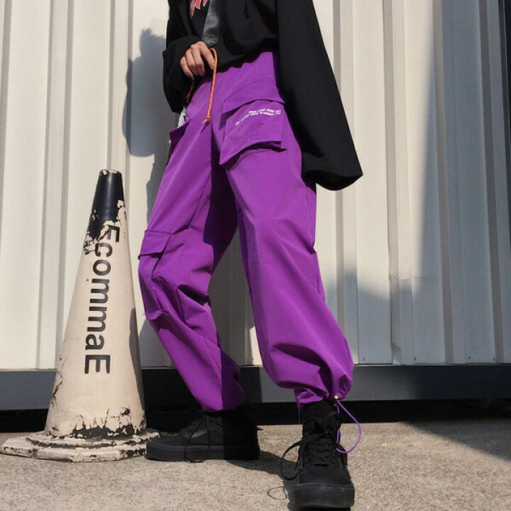 楽天市場 即納あり カーゴパンツ レディース ダンス 韓国 ファッション 衣装 テキスト ロゴ ウエストゴム スポーティ ユニセックス ヒップホップ コスチューム 韓国ファッション 大きいサイズ 個性的 服 原宿系 ダンス衣装decorative