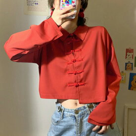 楽天市場 赤 服 トップス レディースファッション の通販