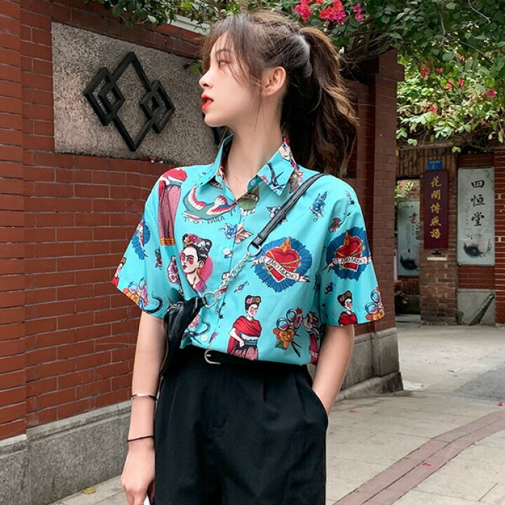楽天市場 即納あり 柄シャツ エキゾチック 異国風 イラスト 総柄 ライトブルー 半袖 トップス ダンス 衣装 ヒップホップ コスチューム 韓国ファッション 大きいサイズ 個性的 服 原宿系 ダンス衣装decorative 楽天市場 即納あり 柄シャツ エキゾチック 異国風 イラスト 総柄 ライトブルー 半袖 トップス ダンス 衣装 ヒップホップ コスチューム 韓国ファッション 大きいサイズ 個性的 服 原宿系 ダンス衣装decorative