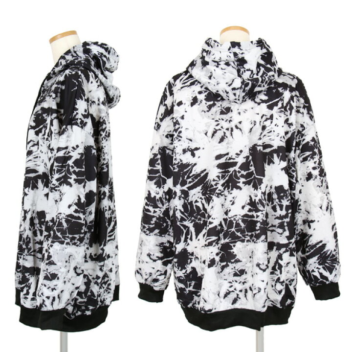 パーカー タイダイ Pop ダンス ダンス衣装 ファッション プルオーバー メンズ モノクロ ユニセックス 夏服 春 春夏 春服 男女兼用 韓国 韓国ファッション 韓国風 新作 大人気 モノクロ