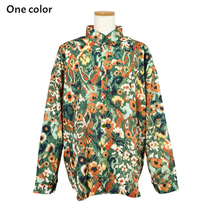 楽天市場】柄シャツ 花柄 小花柄 ペイズリー柄 フラワー ボタニカル 