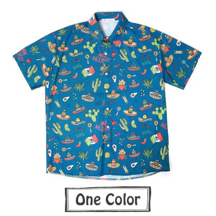 楽天市場】柄シャツ シャツ メンズ レディース 半袖 五分袖 メキシカン  