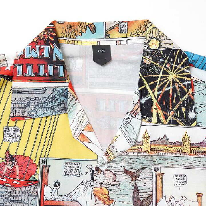 楽天市場 即納あり 柄シャツ アメリカン コミック レトロ オープンカラー 半袖 シャツ ダンス 衣装 ヒップホップ コスチューム 韓国ファッション 大きいサイズ 個性的 服 ダンス衣装decorative