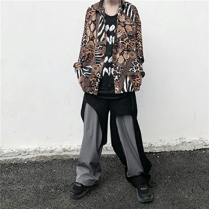 楽天市場】レオパード柄 ゼブラ柄 長袖 ブラウス アニマル ミックス 