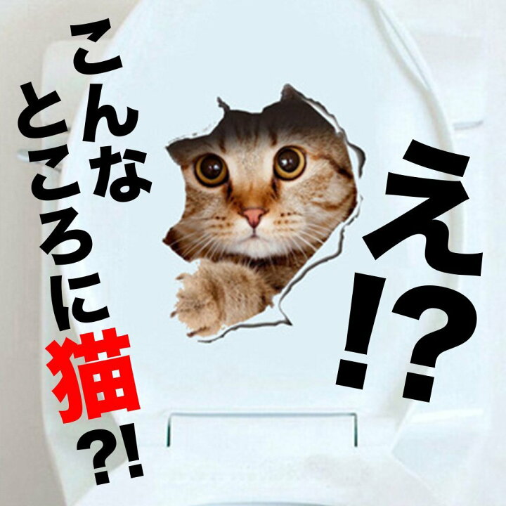 楽天市場 送料無料 3d かわいい猫 ウォールステッカー シール式 装飾 おしゃれ はがせる 剥がせる Diy ねこ 動物 立体 騙し絵 写真 カフェ ペット屋 玄関 寝室 子供部屋 ｐｖｃ製 約 cm 7枚 762 Decoste