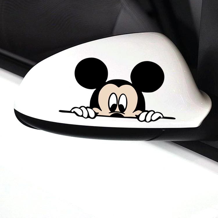 送料無料 Mickey mouse ひょっこりミッキー 豪華ラッピング無料 ディズニー 自動車 バイク用ステッカー カーステッカー car こどもが乗っています 新品同様 in G30 baby 7cm 14