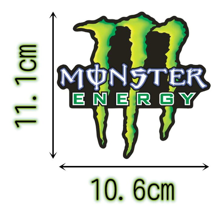 楽天市場 送料無料 Monster Energy Sticker モンスターエナジー 自動車 バイク用ステッカー カーステッカー 14 14cm 黒 白 黄緑 濃淡緑 G163 Decoste