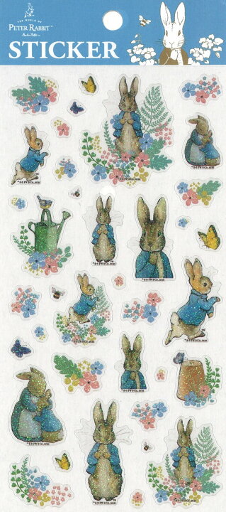 楽天市場 送料無料 Peter Rabbit ピーターラビット ステッカー ピーターラビット H0 Wmm Epr042 Decoste