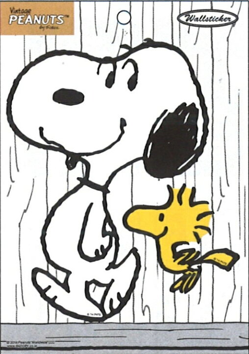 楽天市場 送料無料 スヌーピーとウッドストック ピーナッツ Peanuts Snoopy Friends 貼って剥がせる A5サイズ ウォールステッカー Pvc 壁紙 H210 W148mm Pks46 Decoste